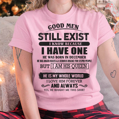 December - Good Men Still Exist - Perfect Gift For Your Girlfriend, Wife From Husband - DTSM12 (SKU07-166-12)
