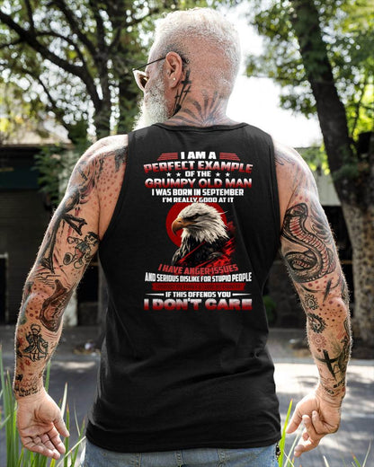 SEPTEMBER - I AM A PERFECT EXAMPLE OF THE GRUMPY OLD MAN - T SHIRT FOR MEN - DTSM09 (SKU26T-01299-09)