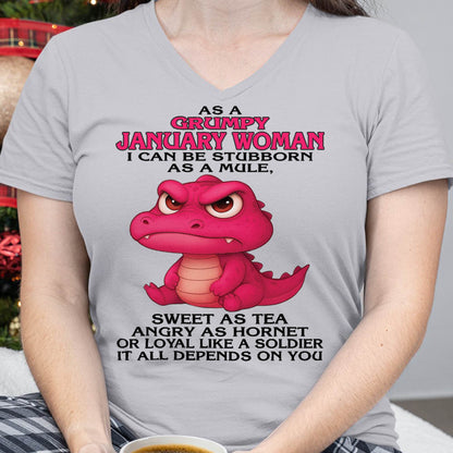 January - Grumpy Old Woman - Perfect Gift For Women - DTSM01 (SKU09-31-01)