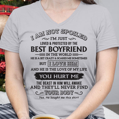 Loved & Protected by Best Boyfriend - Perfect Gift for Your GirlFriend - DTSM00 (SKU08-16-00)