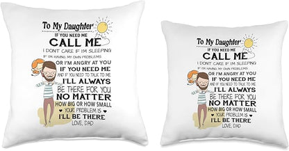 To My Daughter From Dad Pillow